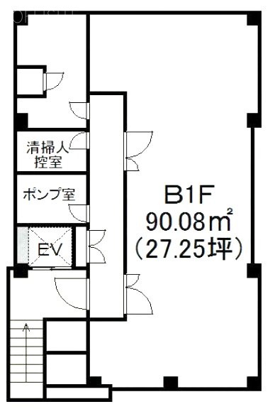 井上ビルB1F 間取り図