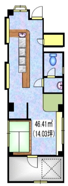 ダイヤコーポラスビル101 間取り図