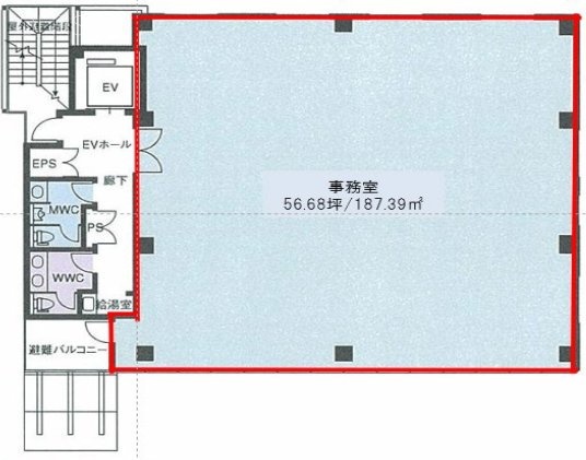 ラウンドクロス渋谷5F 間取り図