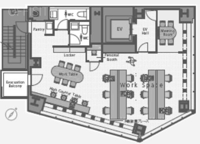 COERU SHIBUYA11F 間取り図