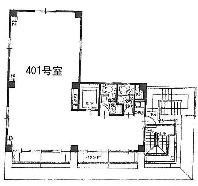 開成ビル401 間取り図