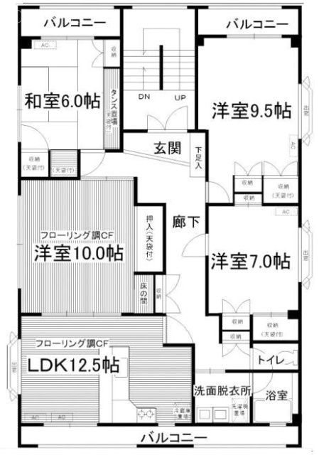 034CHIBAビル3F 間取り図