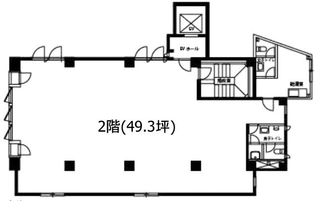 アイワビル2F 間取り図
