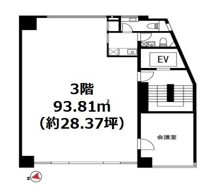 トラストリンク第Ⅲビル3F 間取り図