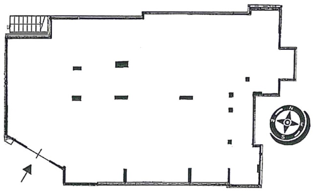 黄金町店舗ビル1F 間取り図