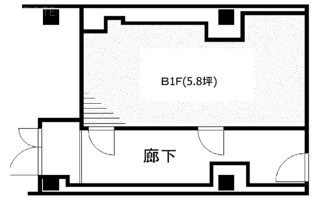 麹町インテリジェントビルB1F 間取り図