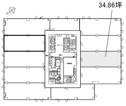 明治安田生命宇都宮大通りビル7F 間取り図