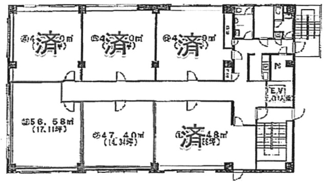 朝日相模原ビル402 間取り図