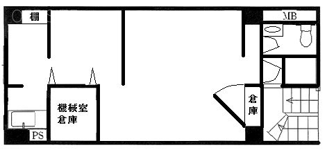 銀座片桐ビルⅢB1F 間取り図
