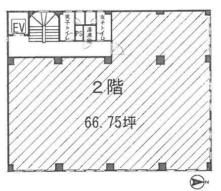昭栄第2錦町ビル2F 間取り図