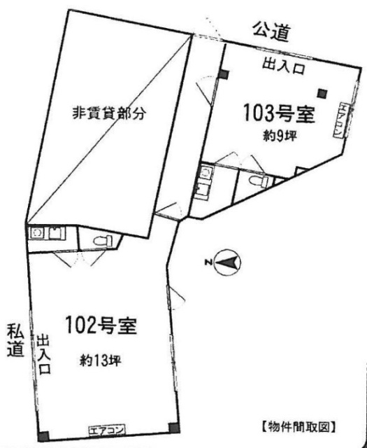秋田ハウス102 間取り図
