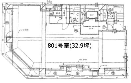 新横浜ウエストビル8F 間取り図