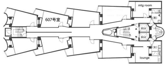 GUNKAN東新宿607 間取り図