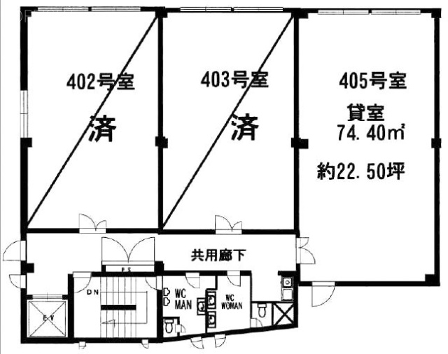 アーベイン平本ビル405 間取り図