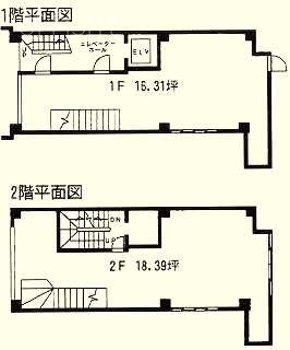 NPビル1F~2F 間取り図