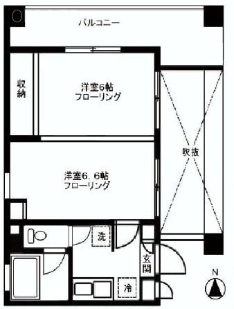 アロマ桜丘ビル305 間取り図