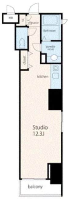 VORT銀座residence701 間取り図