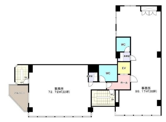 真下ビル6F 間取り図