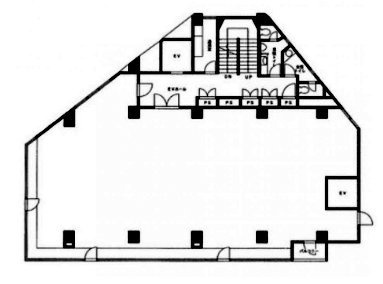 西新宿ビル6F 間取り図