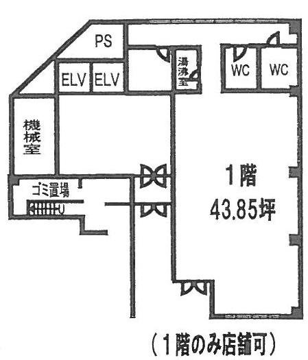 グランバレー三崎町1F 間取り図