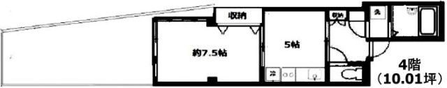 幡ヶ谷駅前サンクスビル4F 間取り図