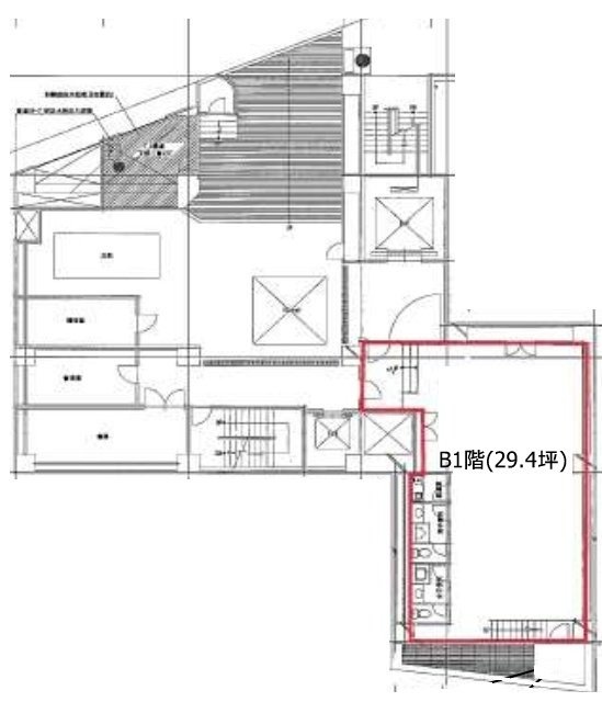 湯島D&AビルB1F 間取り図