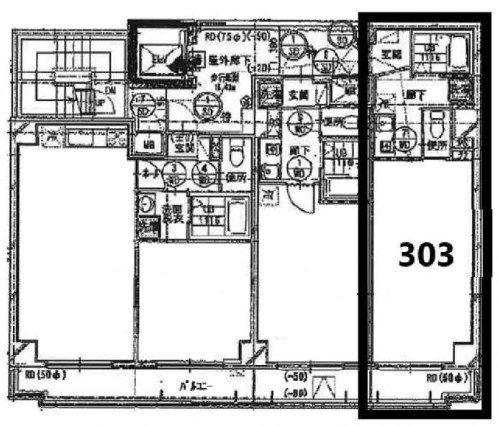 COCO GURAN’S MARUBISHI303 間取り図