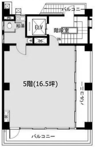 ル・グラシエルBLDG.285F 間取り図