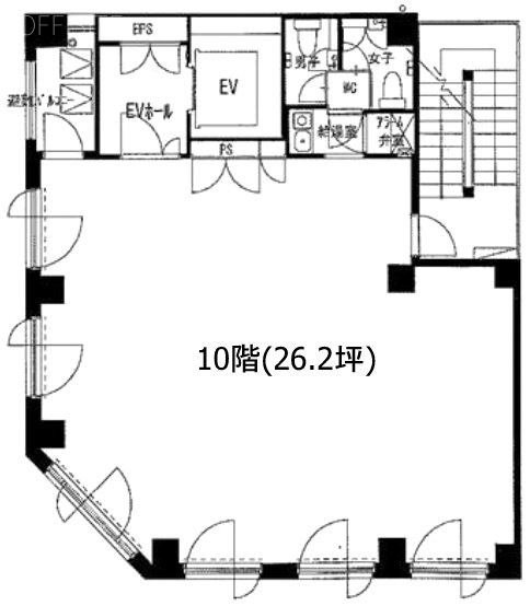 銀座伊藤ビル10F 間取り図