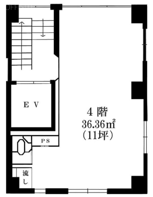 小口ビル4F 間取り図