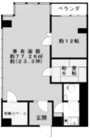 ツオード千住壱番館803 間取り図