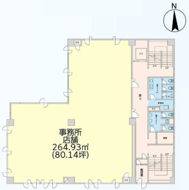 エレル柏ビル5F 間取り図