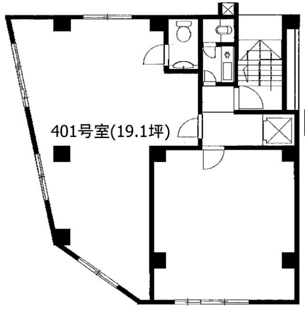 浅野ビル401 間取り図