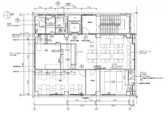 足立総業ビル4F 間取り図