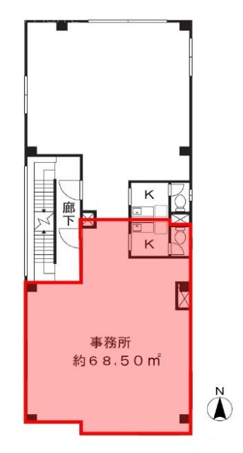 方南町喜多ビル301 間取り図