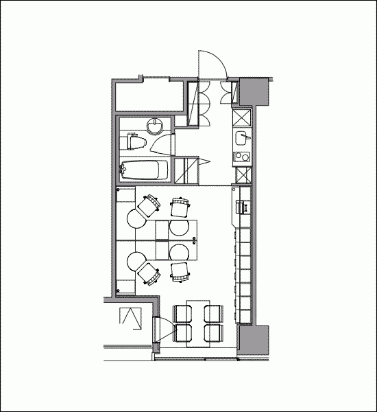 ビュロー銀座ビル303 間取り図
