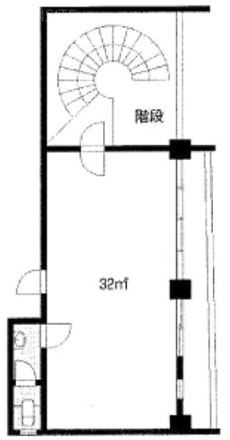 柘ビル201 間取り図