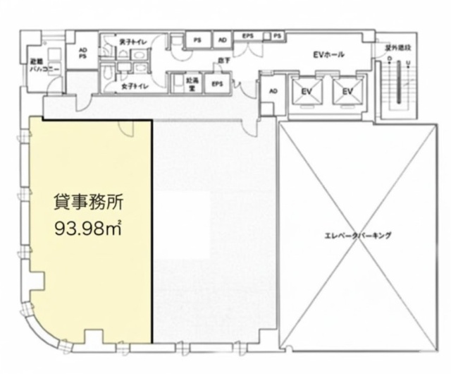グランドアネックス水町7F 間取り図