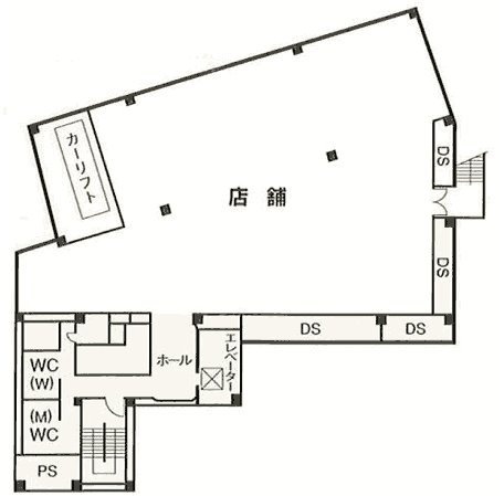 HS大江橋ビルB1F 間取り図