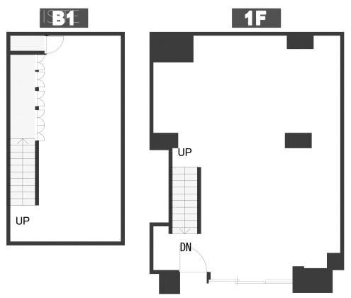 プラネックスアンペールビルB1F～1F 間取り図