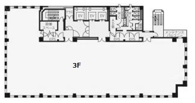 虎ノ門イーストビル3F 間取り図