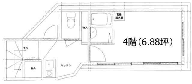 松濤一丁目ビル4F 間取り図