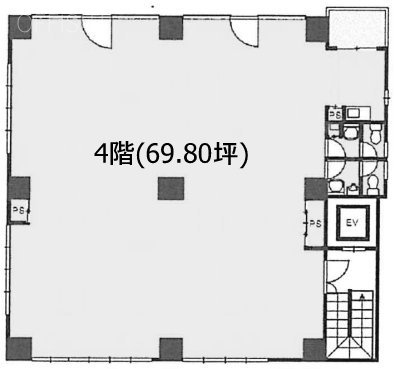 JS築地(日本綜合地所築地)ビル4F 間取り図