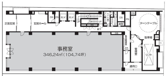 日本橋サンライズビル101 間取り図