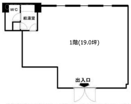 梅田ビル1F 間取り図
