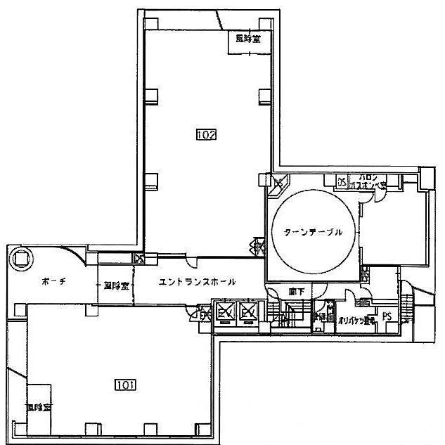 JRE茅場町二丁目ビル102 間取り図