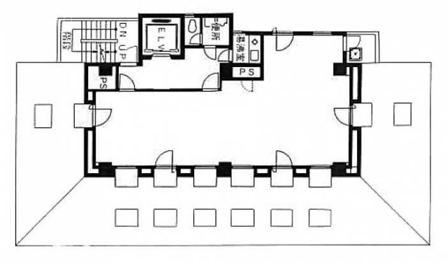 蛎殻町ビル6F 間取り図