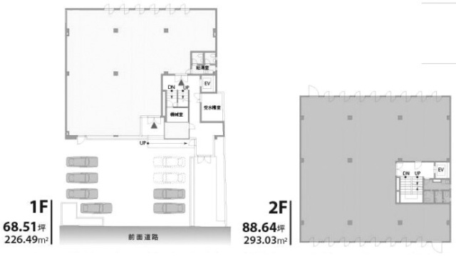 原宿312ビル1F～2F 間取り図