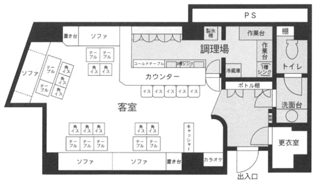 赤坂鳳月堂本店ビル402 間取り図