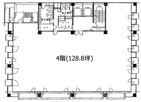 泉芝大門ビル4F 間取り図